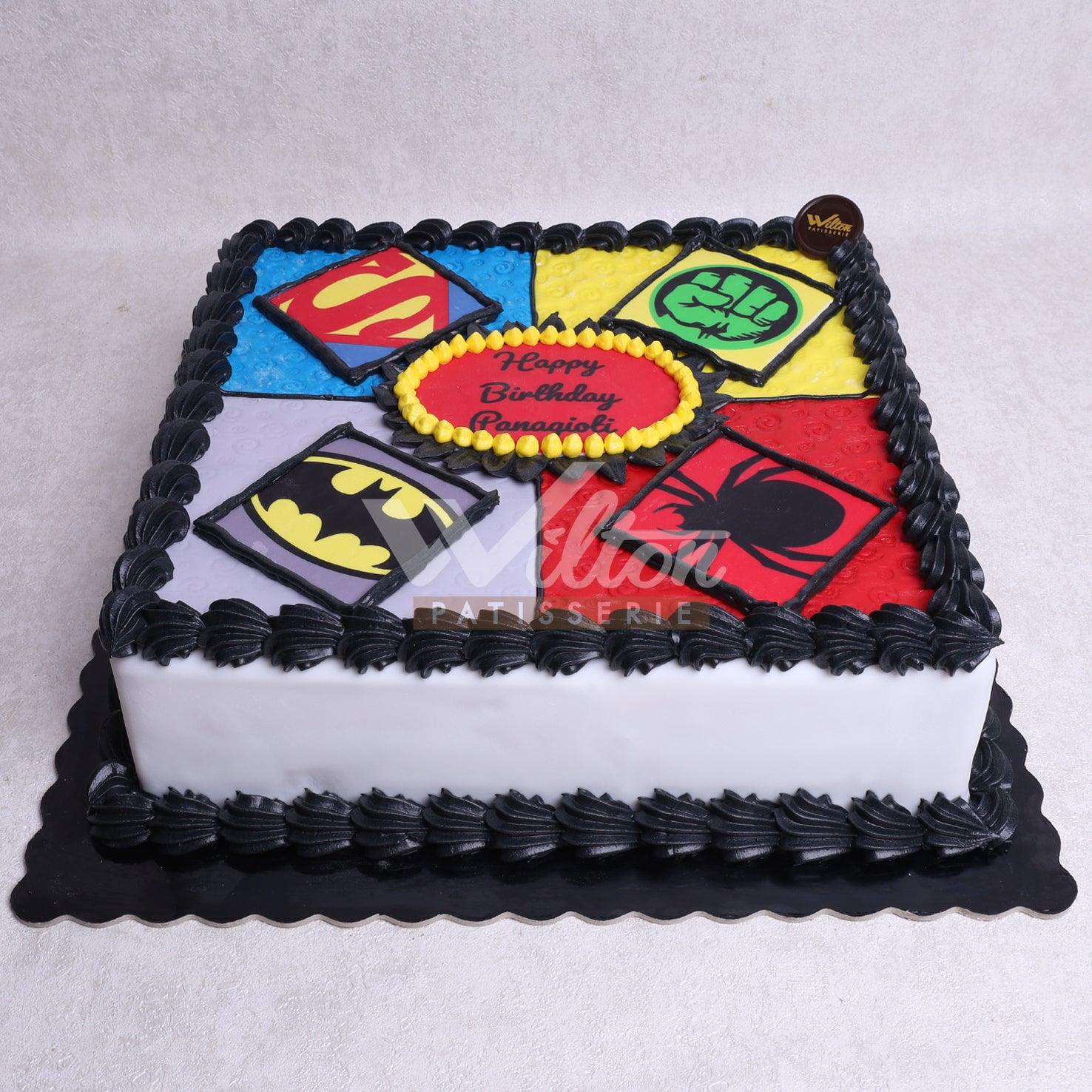 B.4.e MARVEL HEROES - Birthday Cakes - WILTON PATISSERIE