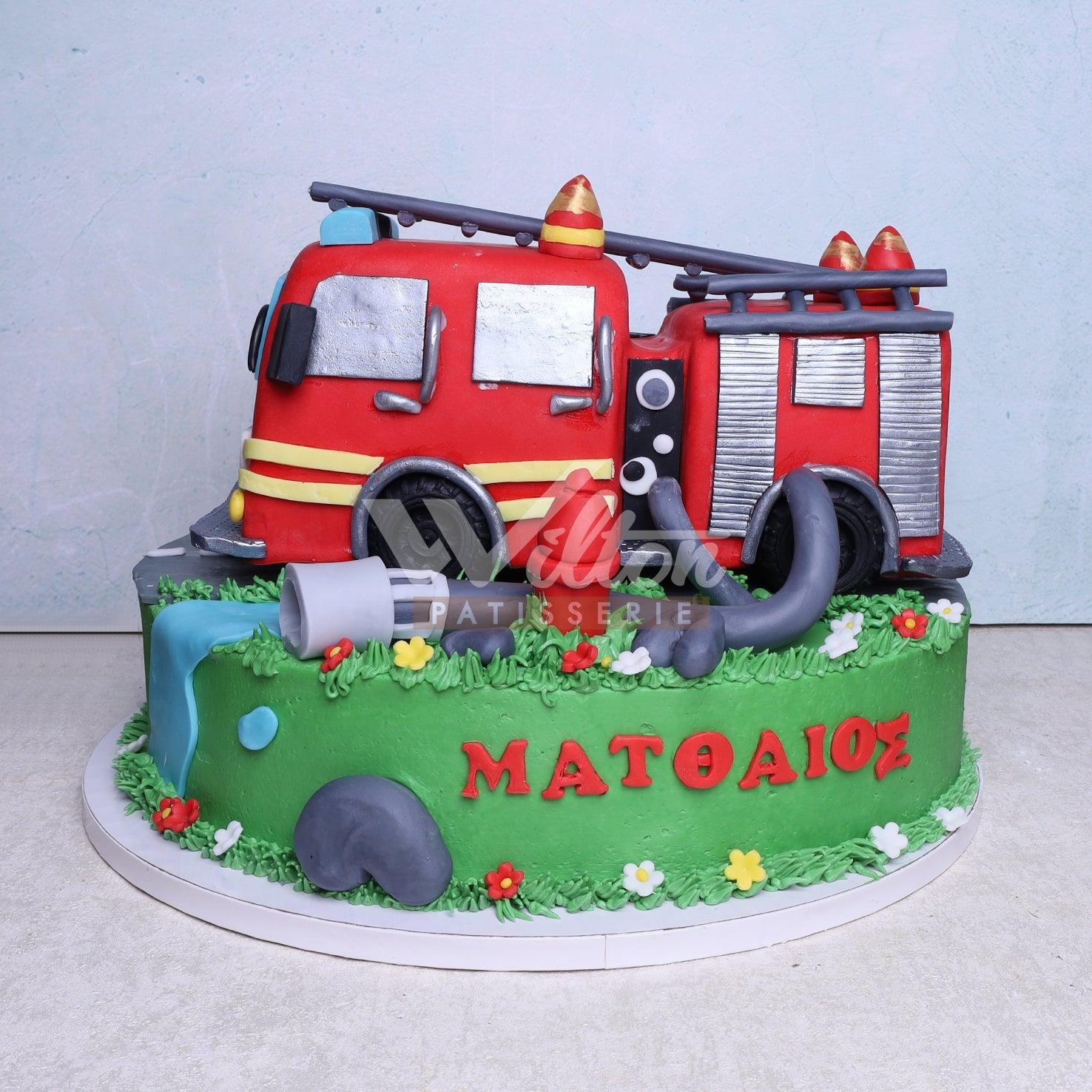 B.41.b FIRE TRUCK - Birthday Cakes - WILTON PATISSERIE