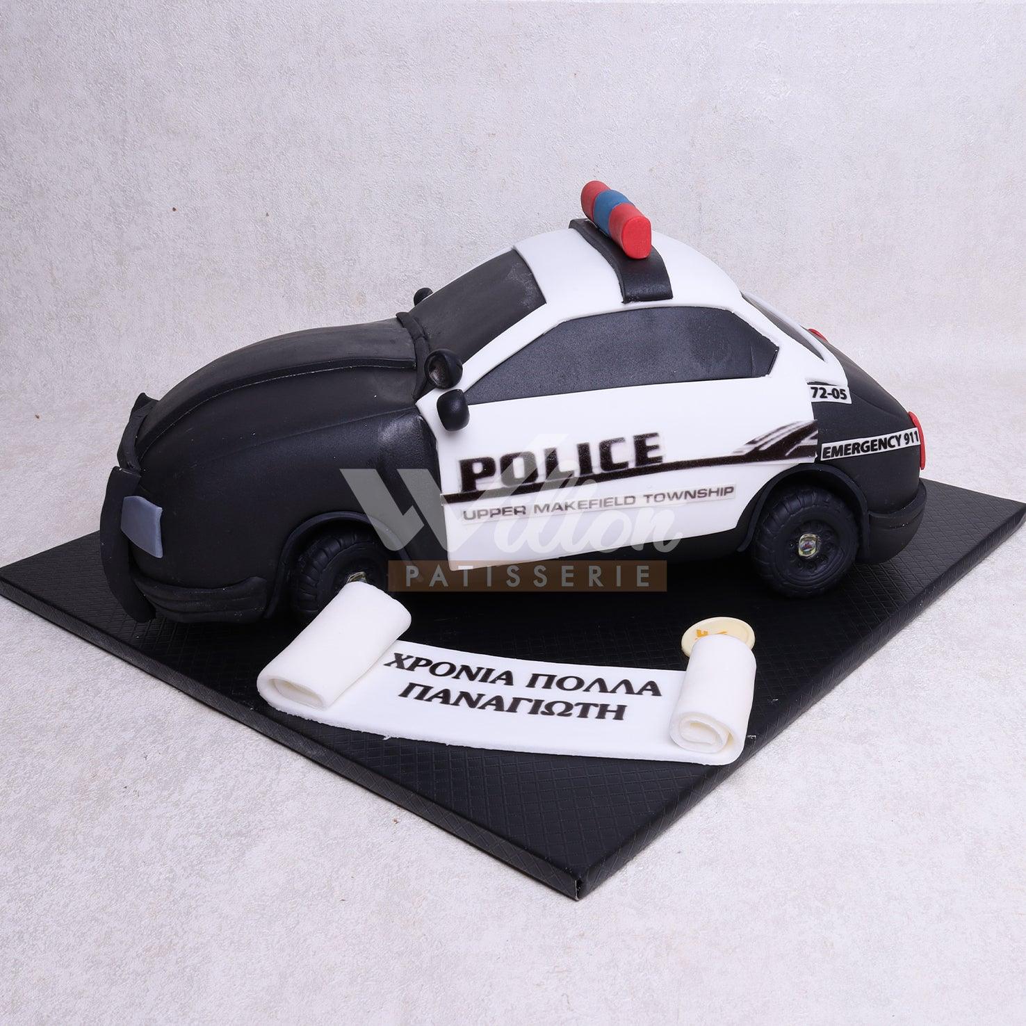 B.43.a POLICE CAR - WILTON PATISSERIE