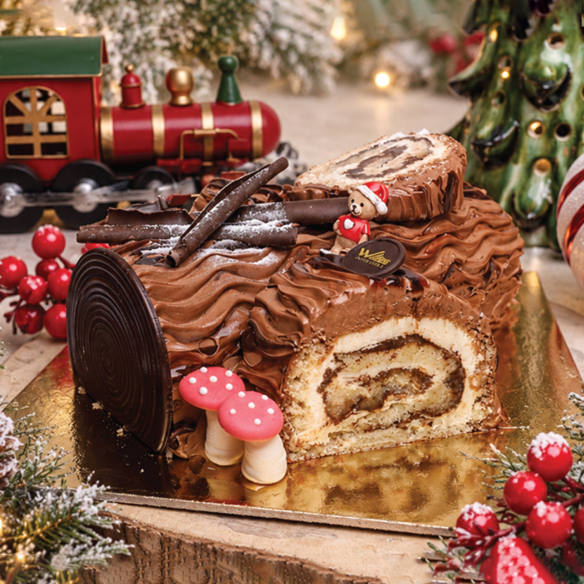 BÛCHE DE NOËL CHESTNUT - WILTON PATISSERIE