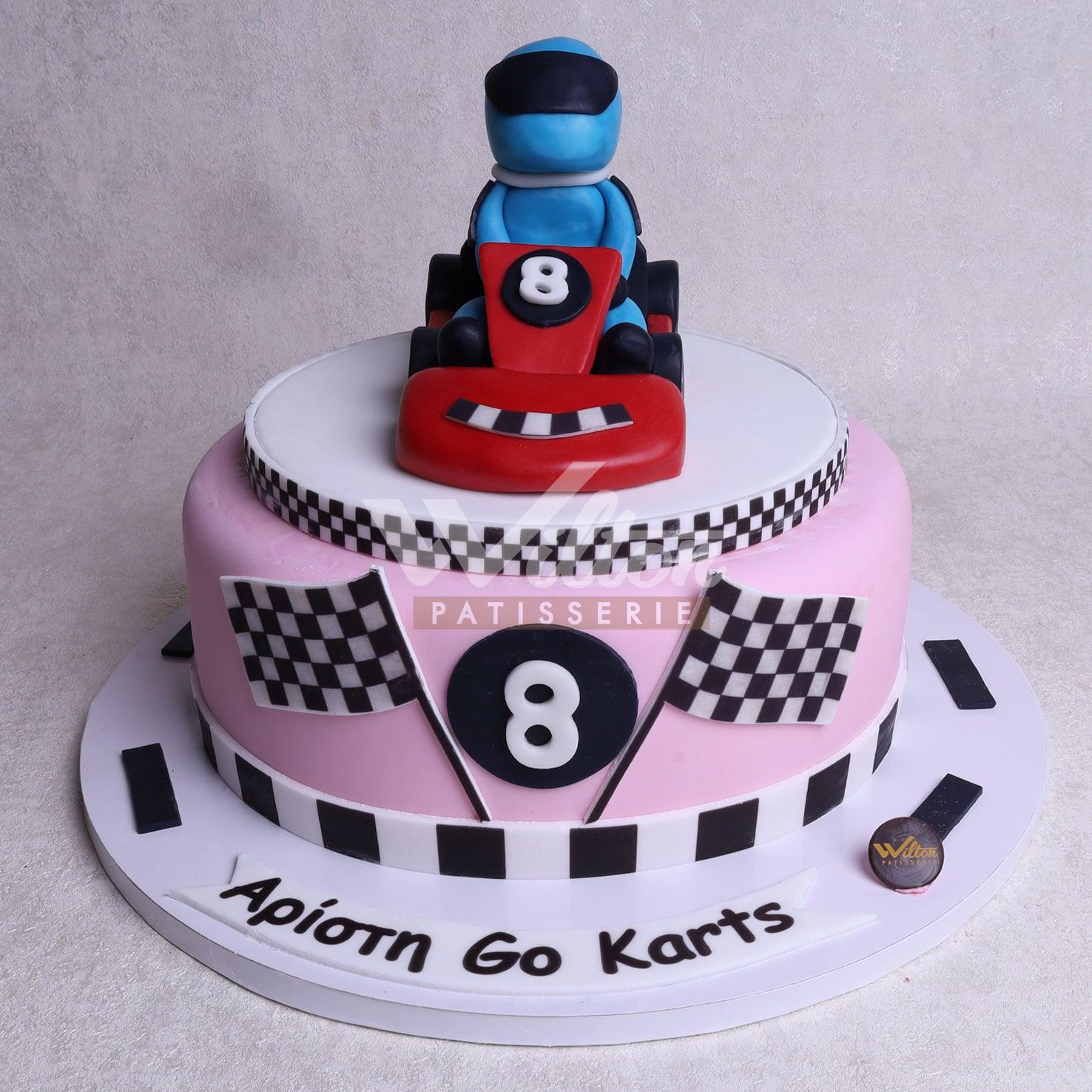 D.25.a GO KART - Children Birthday Cakes - WILTON PATISSERIE