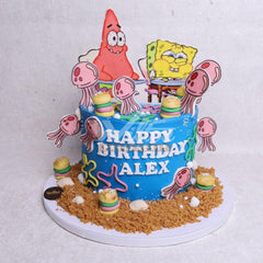 D.34.b BOB SPONGEBOB Children Birthday Cakes - WILTON PATISSERIE