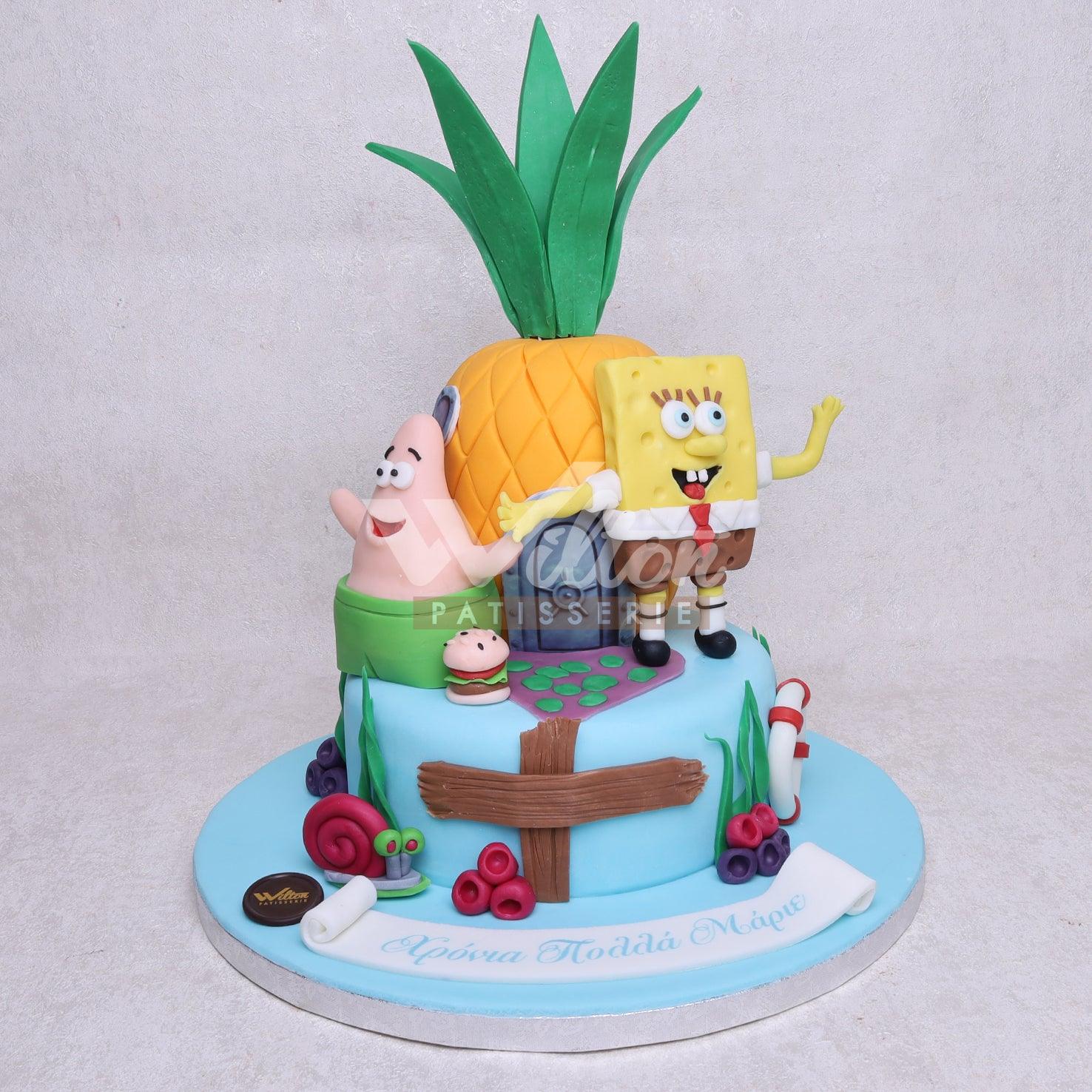 D.34.c BOB SPONGEBOB - Children Birthday Cakes - WILTON PATISSERIE