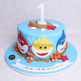 D.42.a BABY SHARK - Children Birthday Cakes - WILTON PATISSERIE