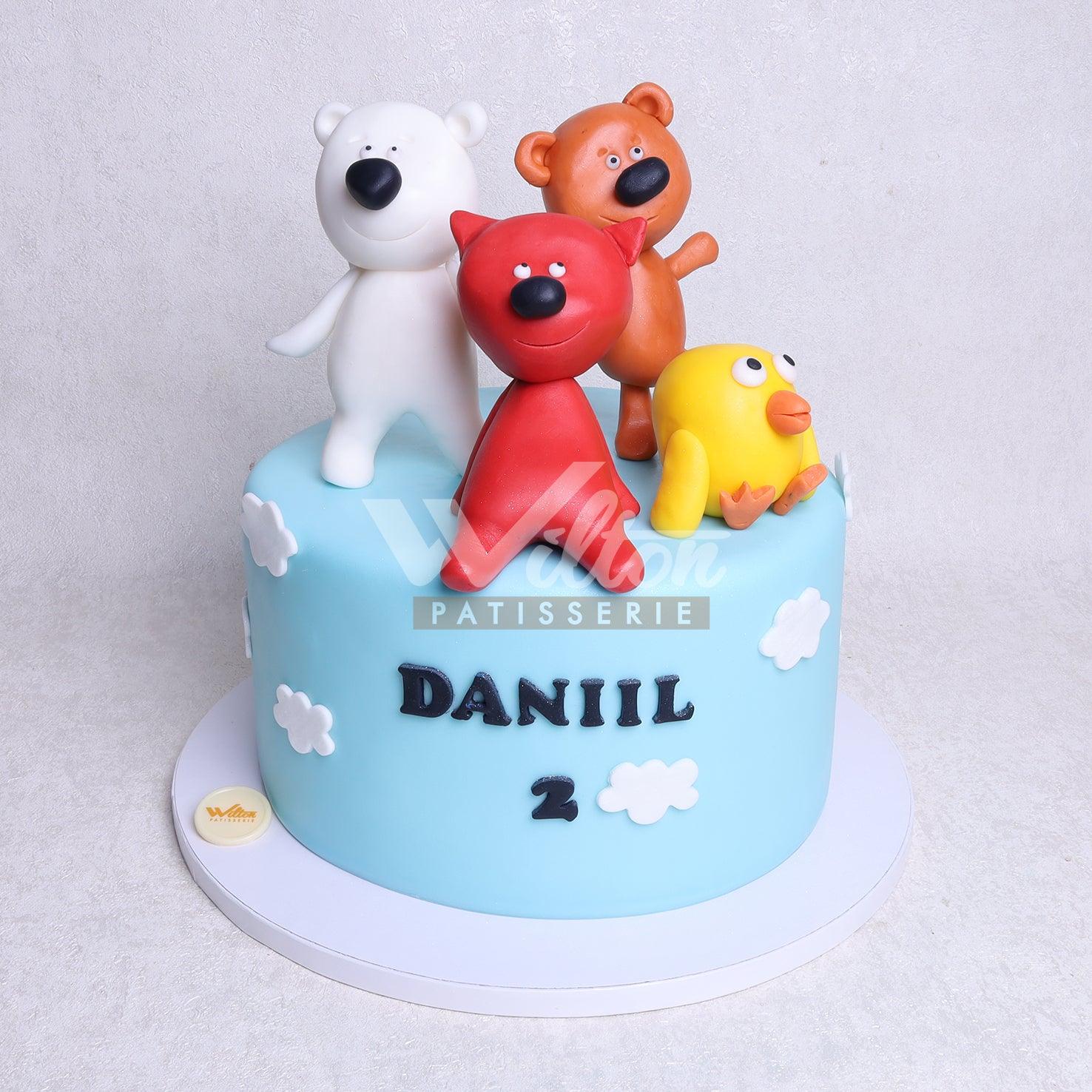 D.51.a BEBE BEARS - Children Birthday Cakes - WILTON PATISSERIE