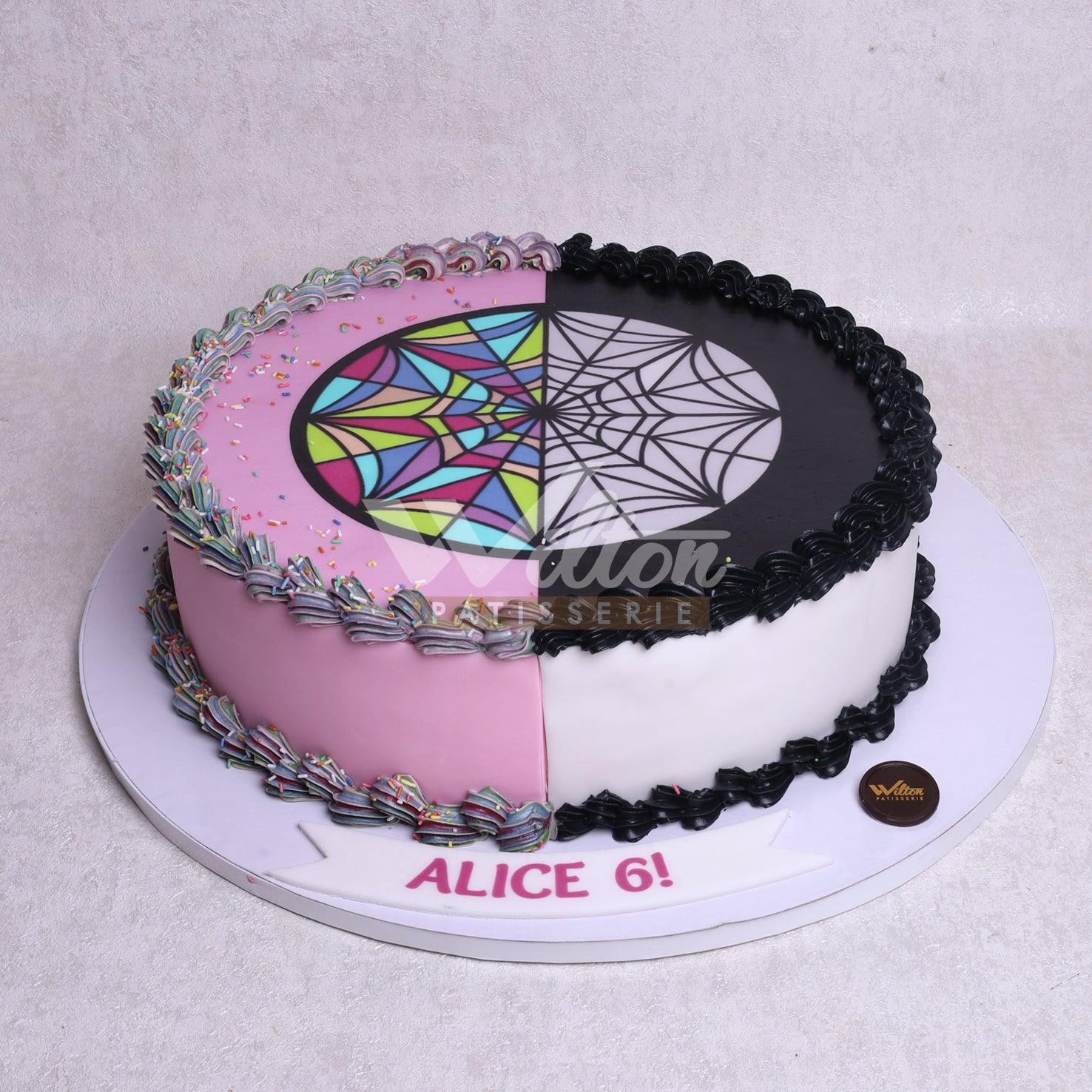 D.55.b WEDNESDAY ADDAMS - Children Birthday Cakes - WILTON PATISSERIE