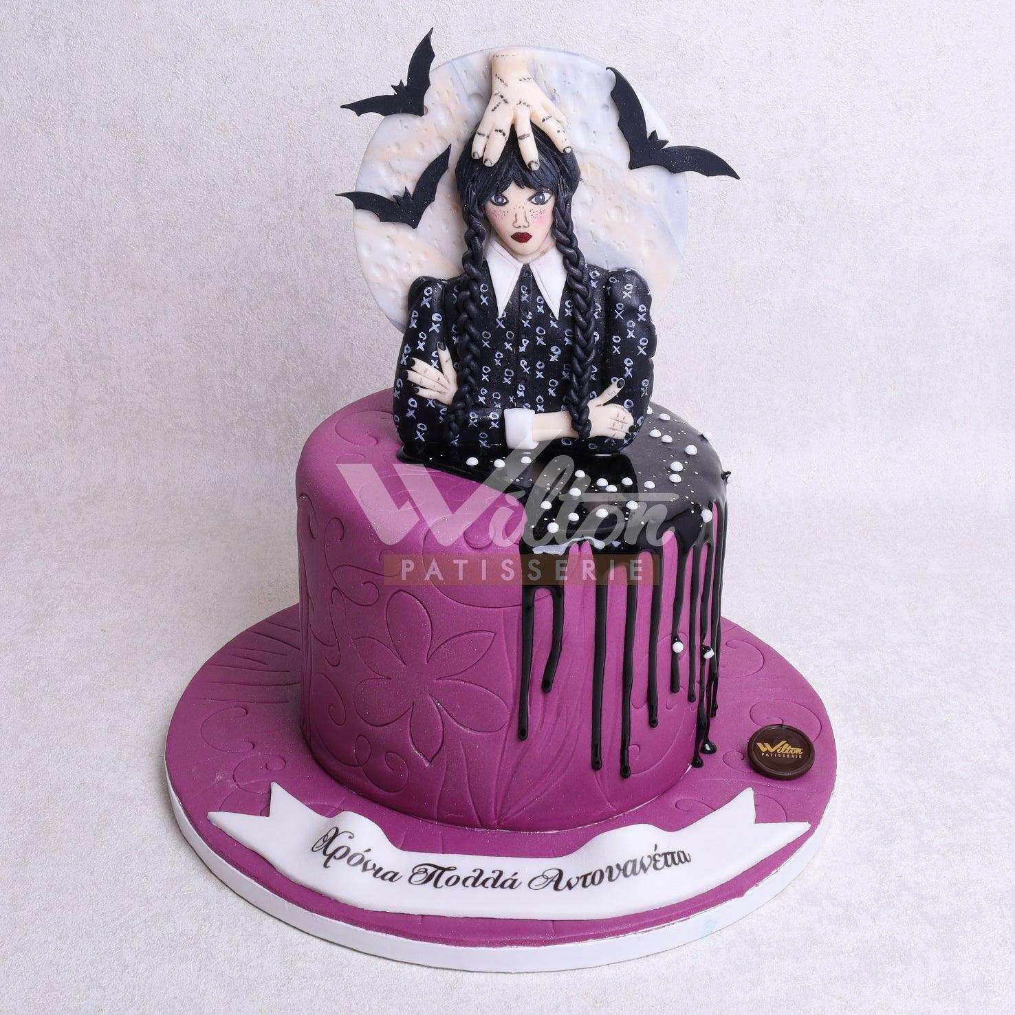 D.55.d WEDNESDAY ADDAMS - Children Birthday Cakes - WILTON PATISSERIE