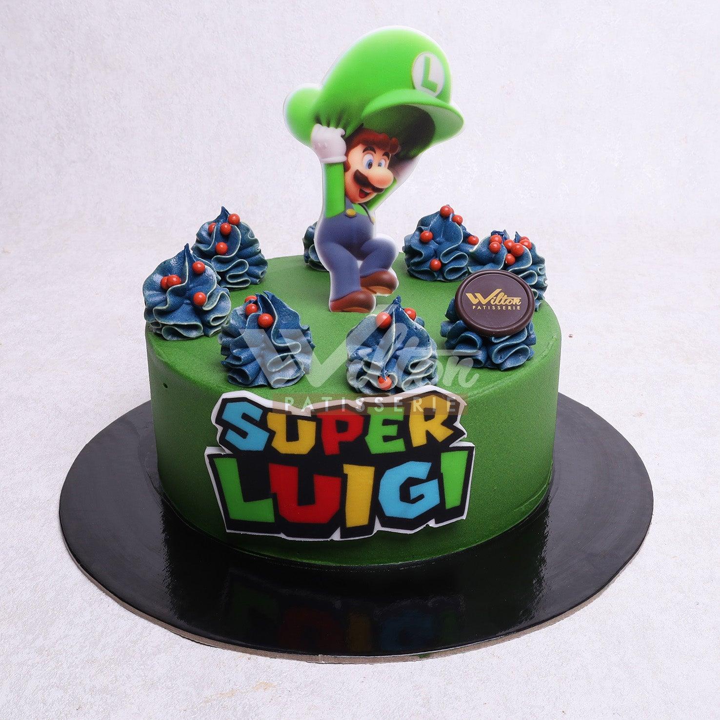 D.60.f SUPER LUIGI - Children Birthday Cakes - WILTON PATISSERIE