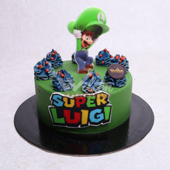 D.60.f SUPER LUIGI - Children Birthday Cakes - WILTON PATISSERIE