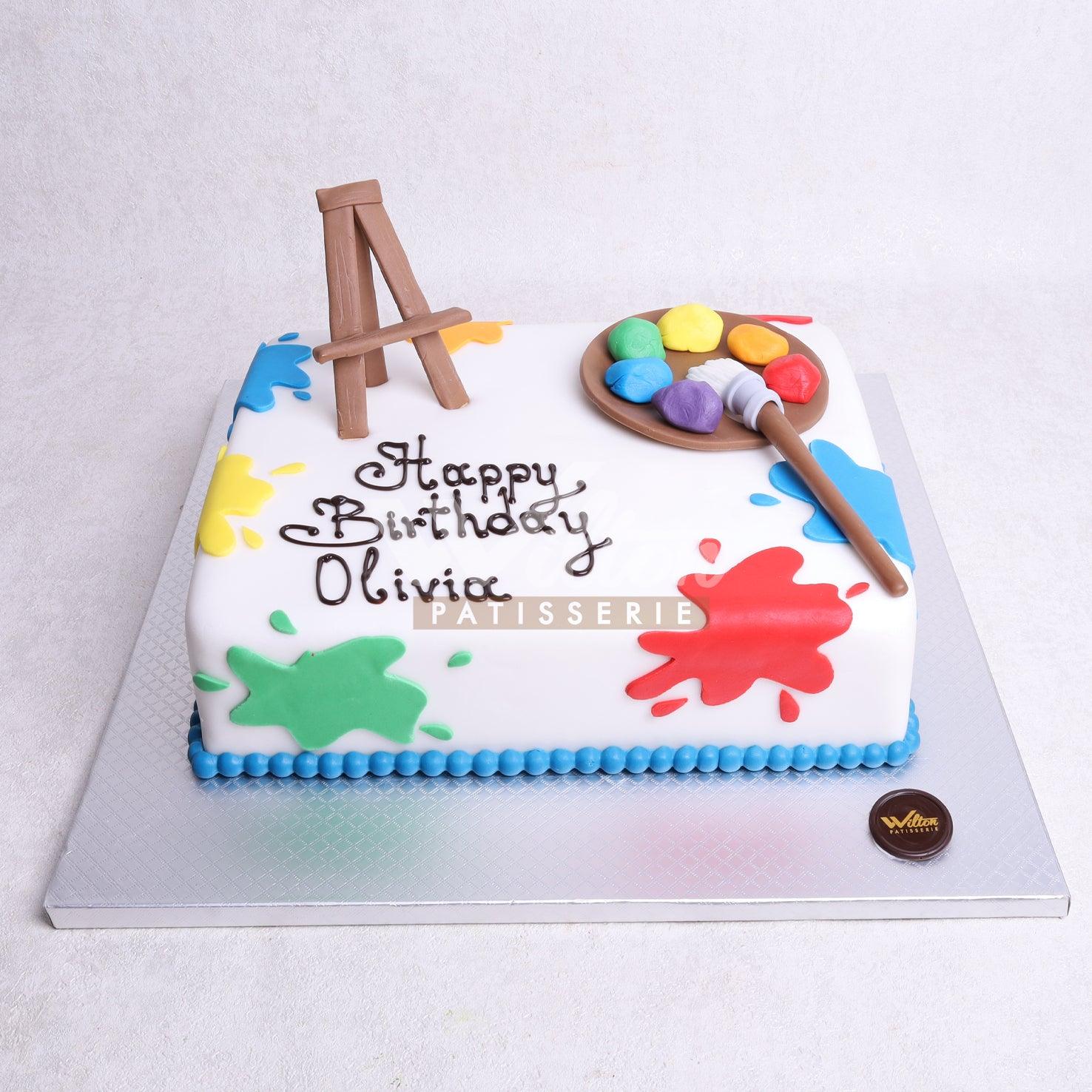 D.64.a PAINTING - Children Birthday Cakes - WILTON PATISSERIE