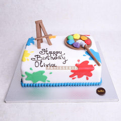 D.64.a PAINTING - Children Birthday Cakes - WILTON PATISSERIE