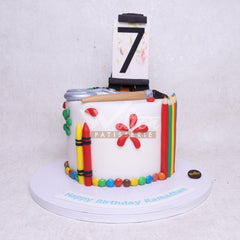 D.64.b PAINTING - Children Birthday Cakes - WILTON PATISSERIE