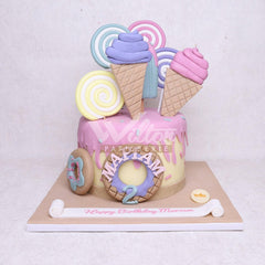 D.75.b ICE-CREAM Children Birthday Cakes - WILTON PATISSERIE