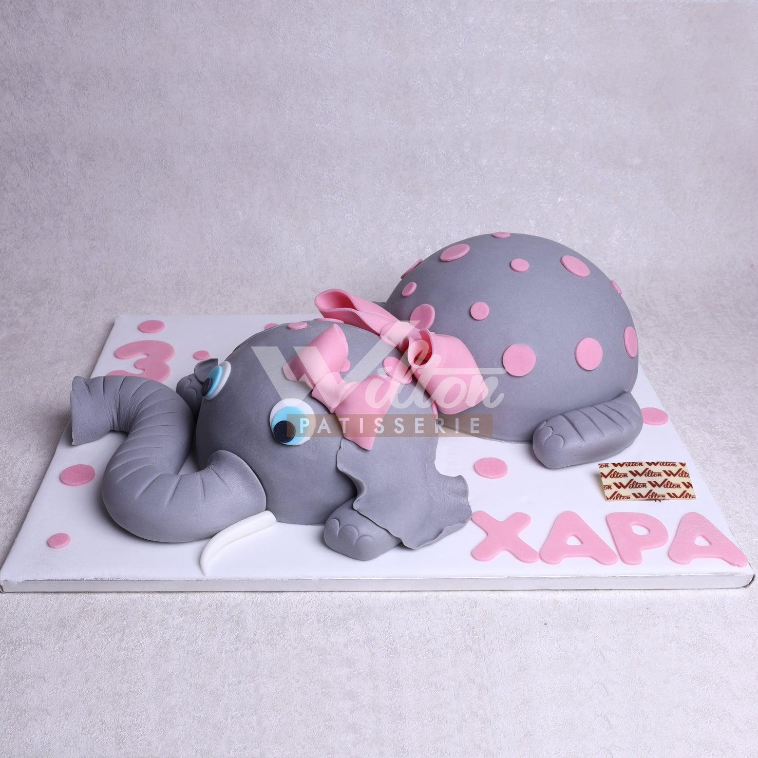 D.9.f ELEPHANT Children Birthday Cakes - WILTON PATISSERIE
