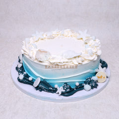 DD.49.d BEACH - Adult Birthday Cake