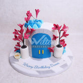 DD.66.a GREEK ISLAND - Adult Birthday Cake - WILTON PATISSERIE