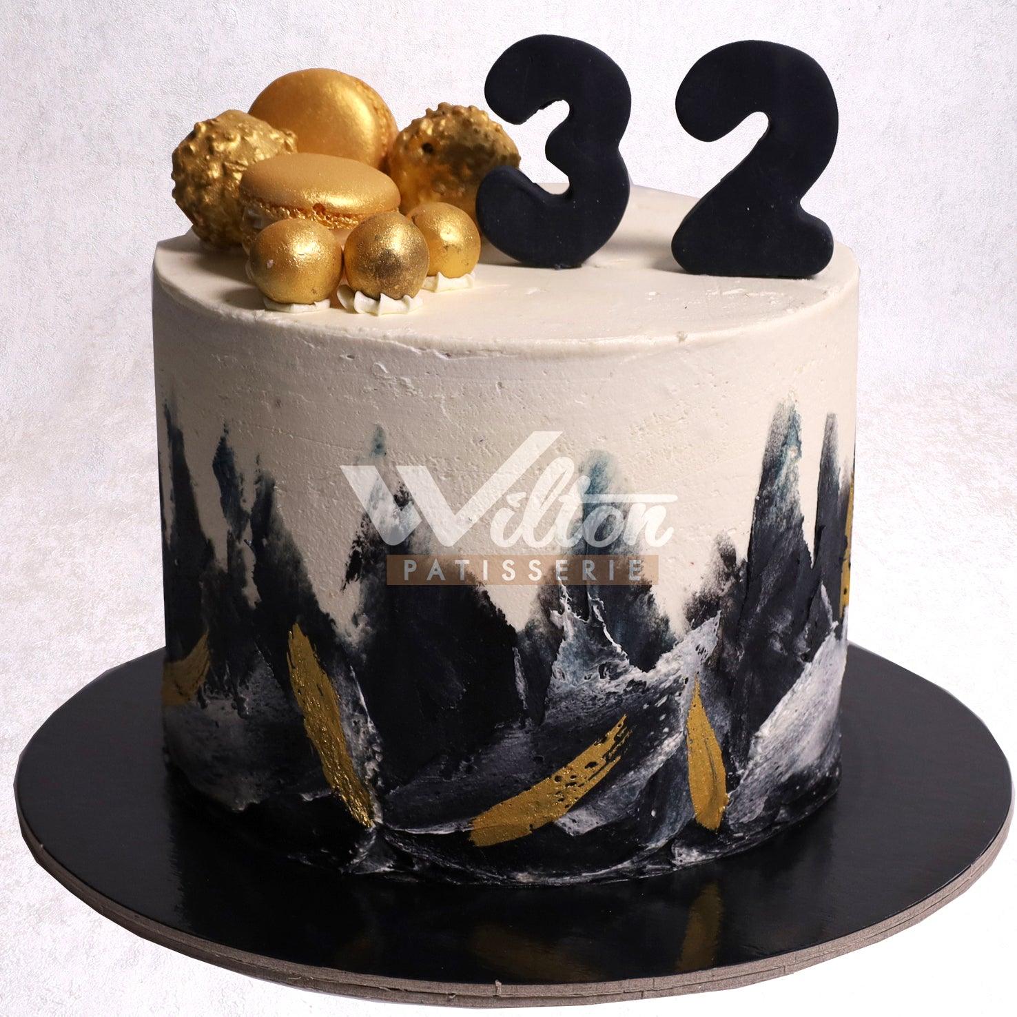 DD.7.g MACARONS - Adult Birthday Cake - WILTON PATISSERIE