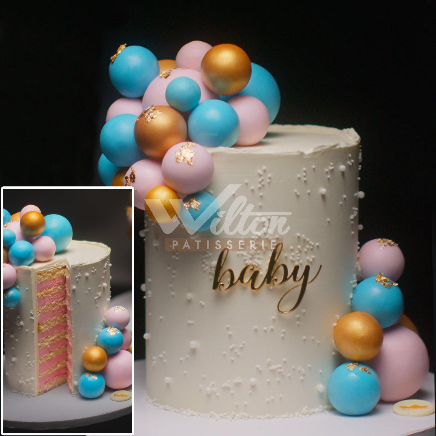 GR.1.d BLUE AND PINK - Gender Reveal - WILTON PATISSERIE