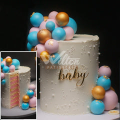 GR.1.d BLUE AND PINK - Gender Reveal - WILTON PATISSERIE