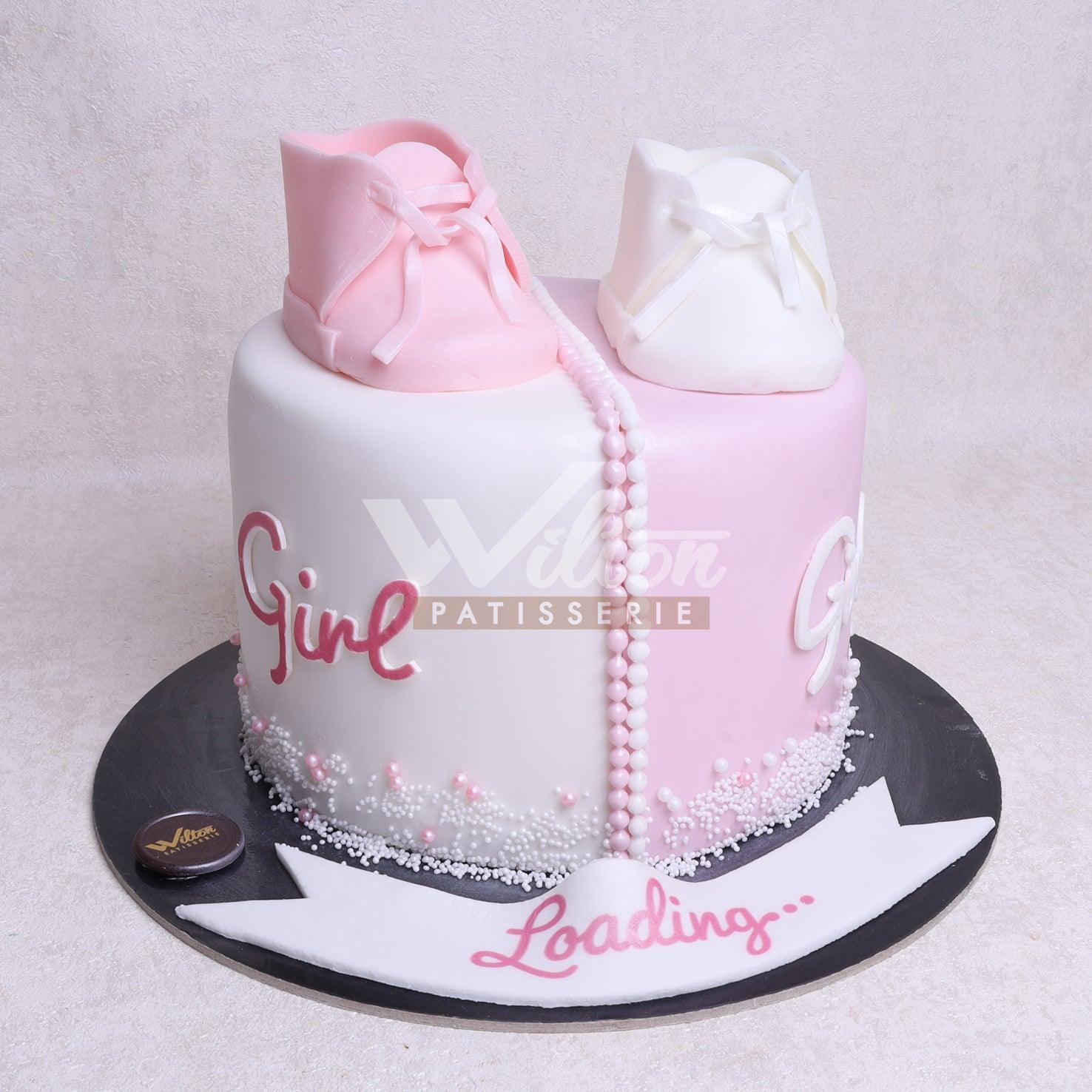 GR.3.b BABY GIRL LOADING - Gender Reveal - WILTON PATISSERIE