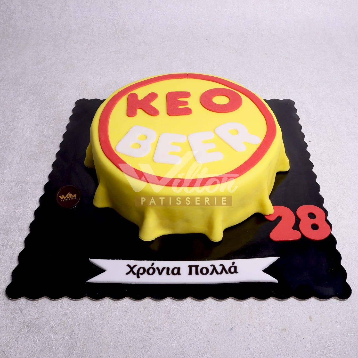 M.4.a KEO BEER - Men Birthday Cakes - WILTON PATISSERIE