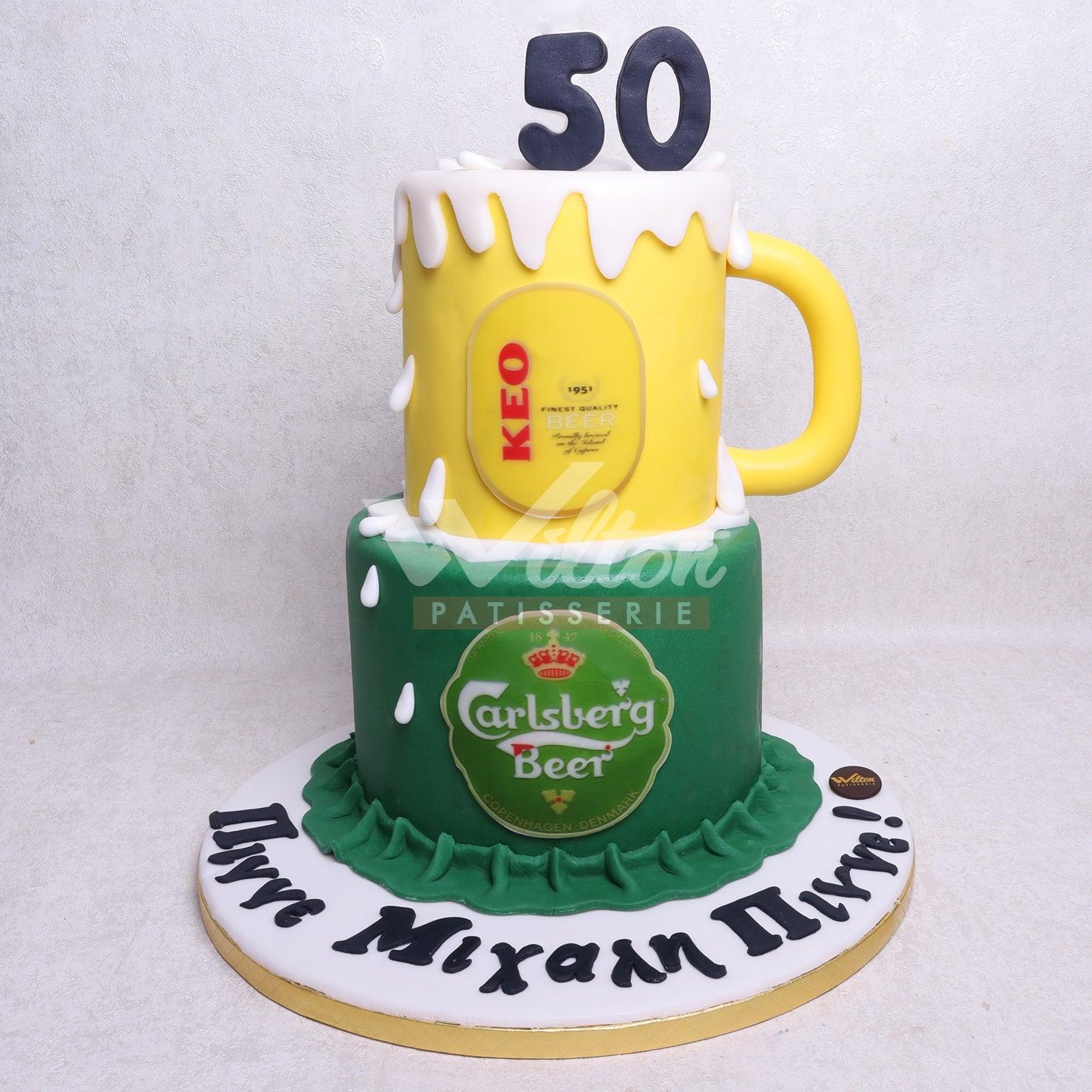 M.4.c BEER - Men Birthday Cakes - WILTON PATISSERIE