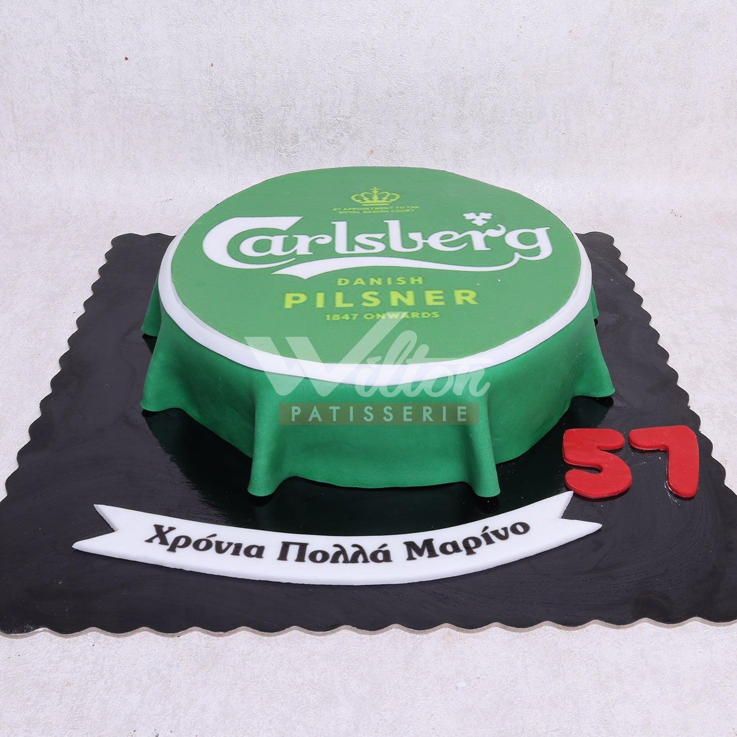 M.4.k CARLSBERG BEER - Men Birthday Cakes - WILTON PATISSERIE