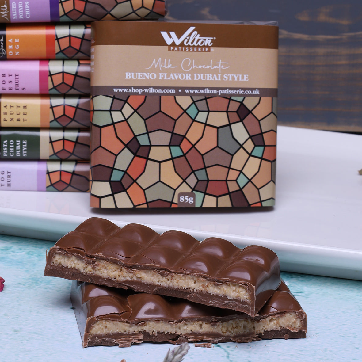 Milk Chocolate Bueno Flavor Dubai Style 85g - WILTON PATISSERIE