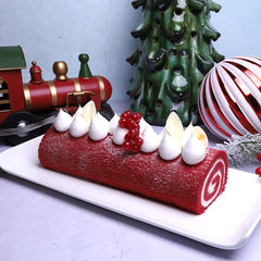 CHRISTMAS RED VELVET SWISS ROLL