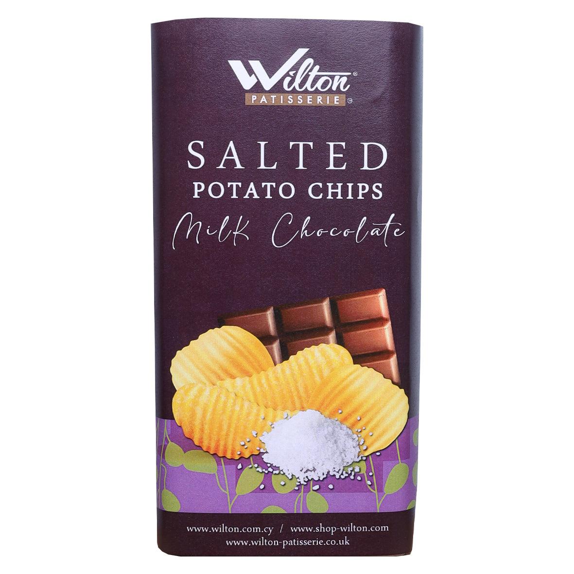 Salted Potato Chips Milk Chocolate 190g - WILTON PATISSERIE
