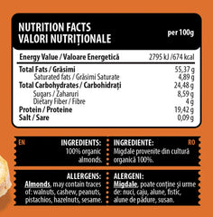 BIO ALMOND BUTTER 250g, Genius Nutrition - WILTON PATISSERIE