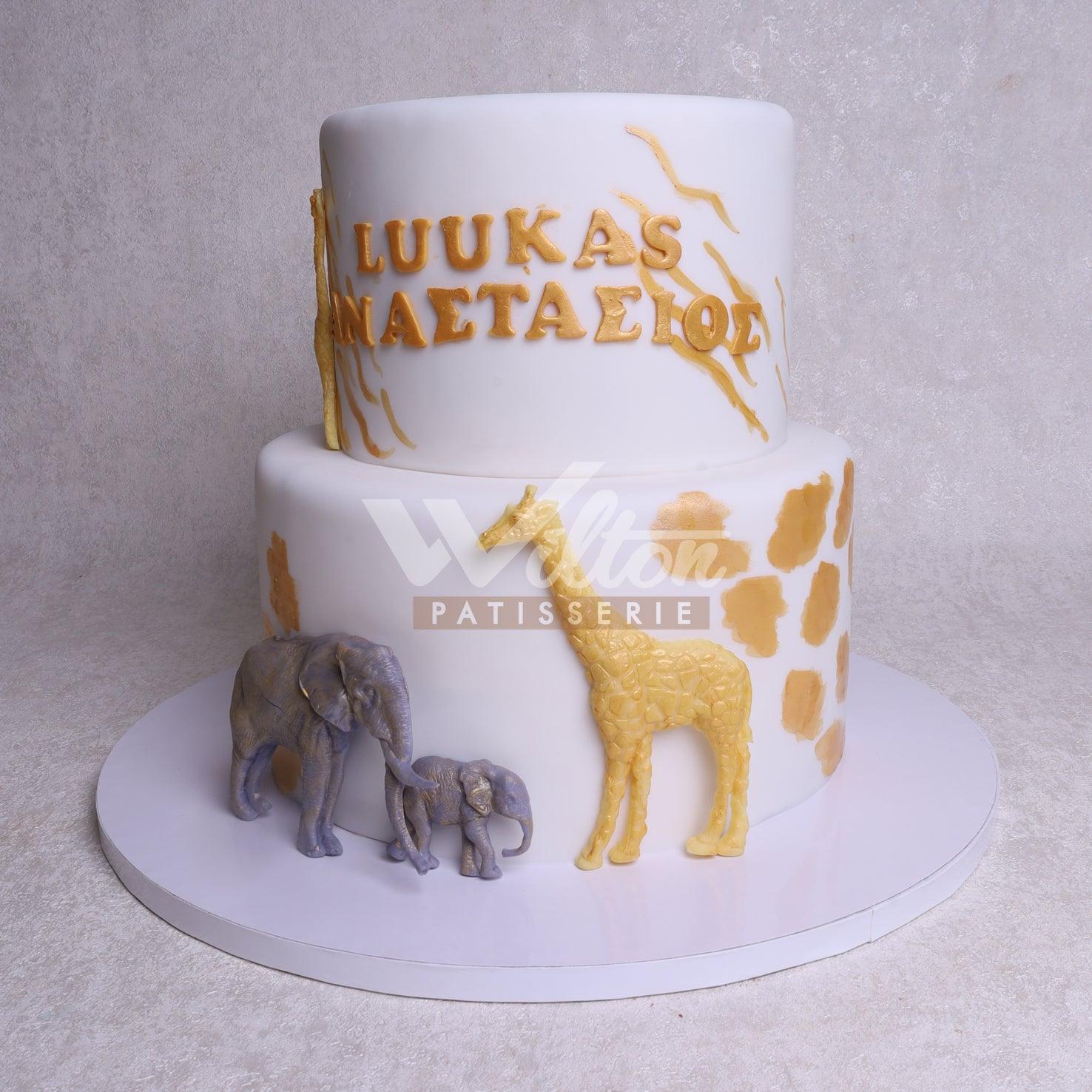 V.14.c JUNGLE - Christening Cake - WILTON PATISSERIE