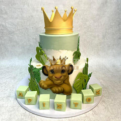 V.21.b LION KING - Christening Cake - WILTON PATISSERIE