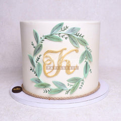 V.24.a LEAVES - Christening Cake - WILTON PATISSERIE