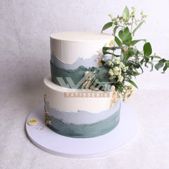 V.24.b LEAVES - Christening Cake - WILTON PATISSERIE