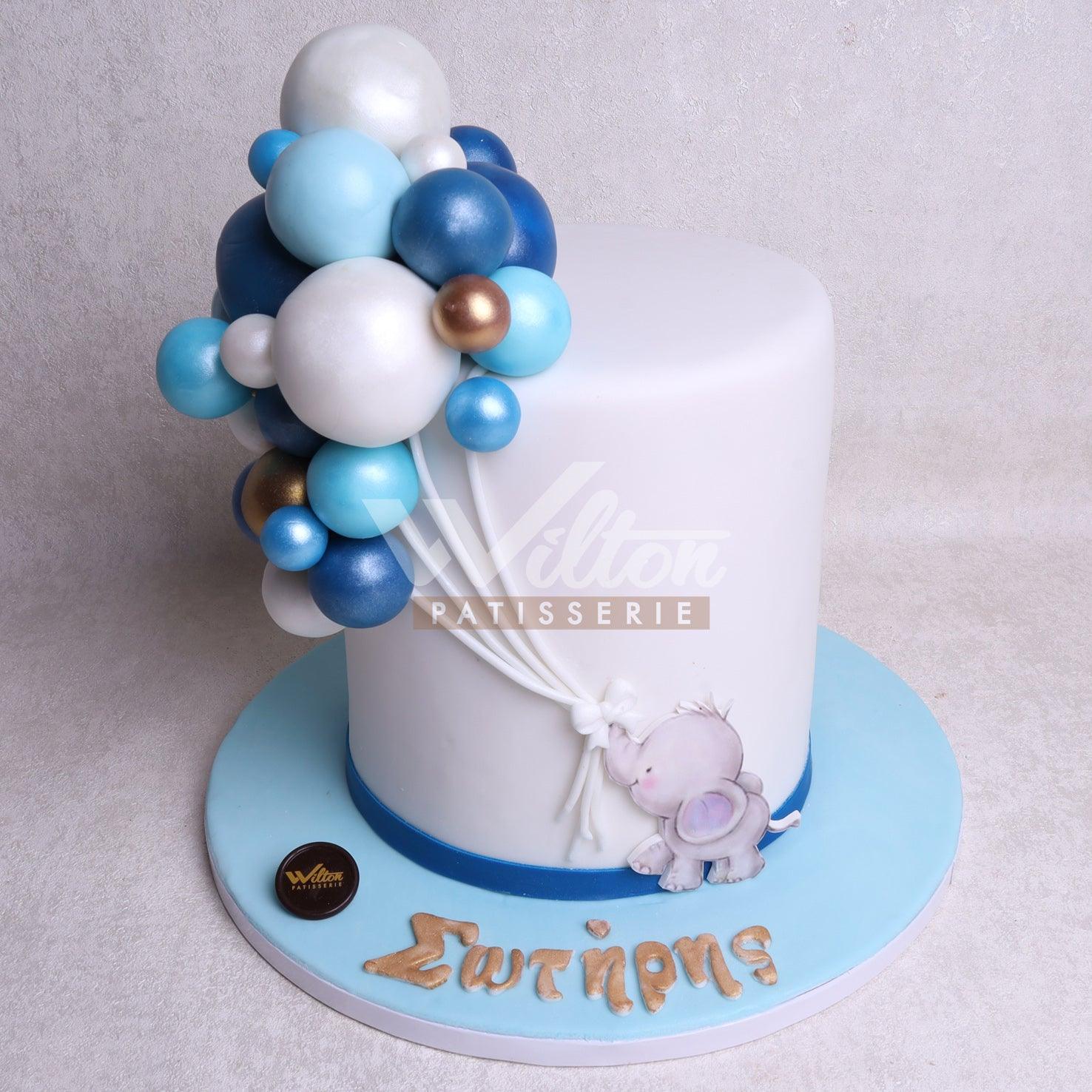 V.25.a ELEPHANT - Christening Cake - WILTON PATISSERIE