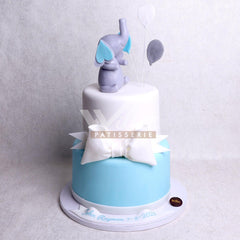 V.25.b ELEPHANT - Christening Cake - WILTON PATISSERIE
