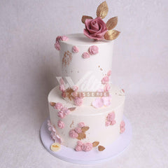 V.27.a ROSES - Christening Cake - WILTON PATISSERIE