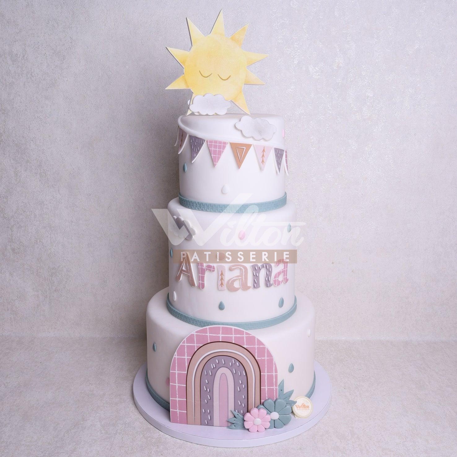 V.31.a RAINBOW - Christening Cake - WILTON PATISSERIE
