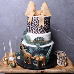 V.35.b JUNGLE - Christening Cake - WILTON PATISSERIE