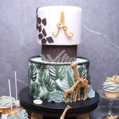 V.35.c JUNGLE - Christening Cake - WILTON PATISSERIE