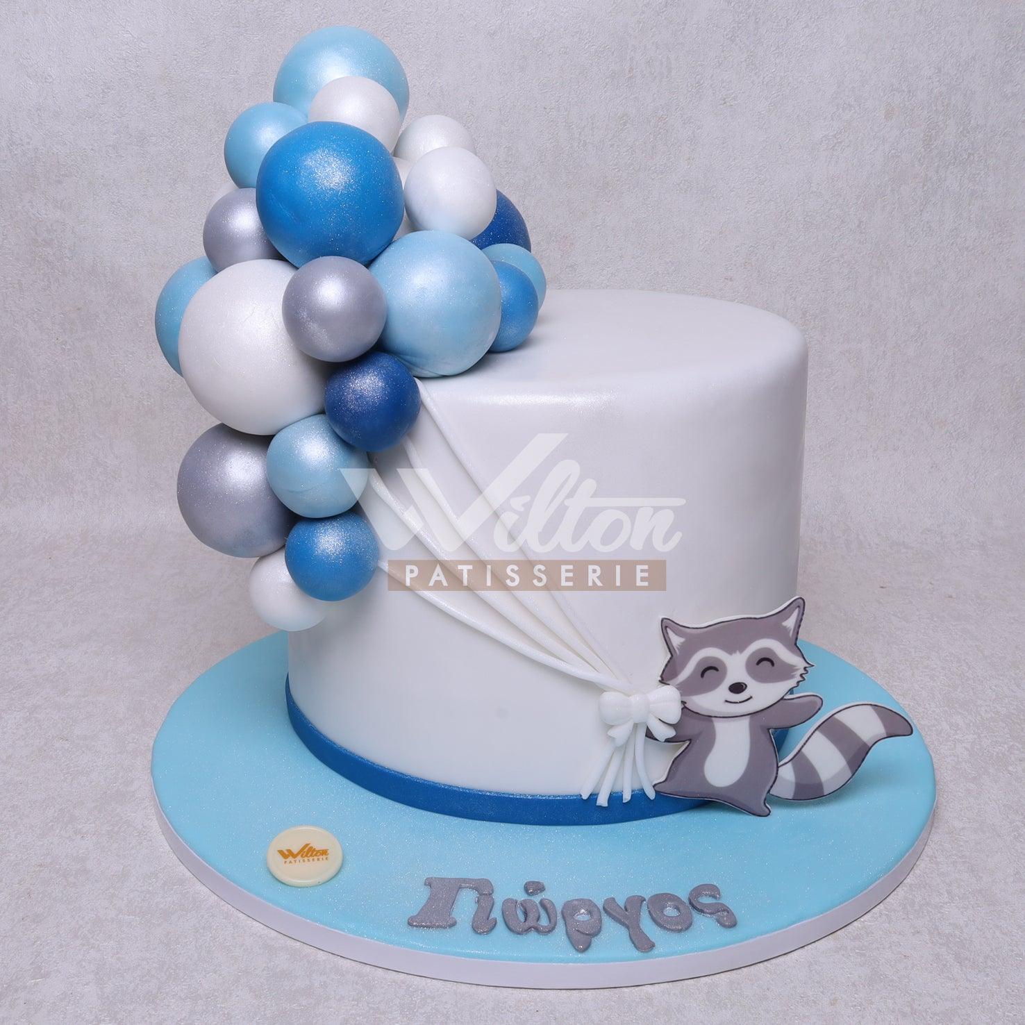 V.36.a RACCOON - Christening Cake - WILTON PATISSERIE