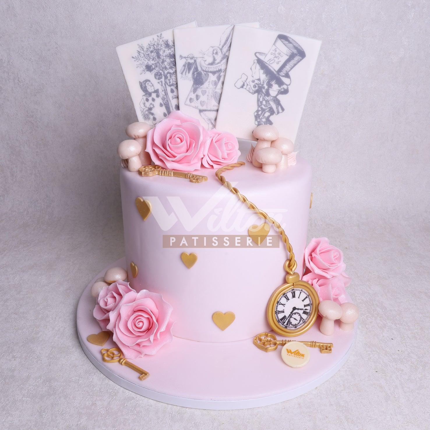 V.37.a ALICE IN WONDERLAND - Christening Cake - WILTON PATISSERIE
