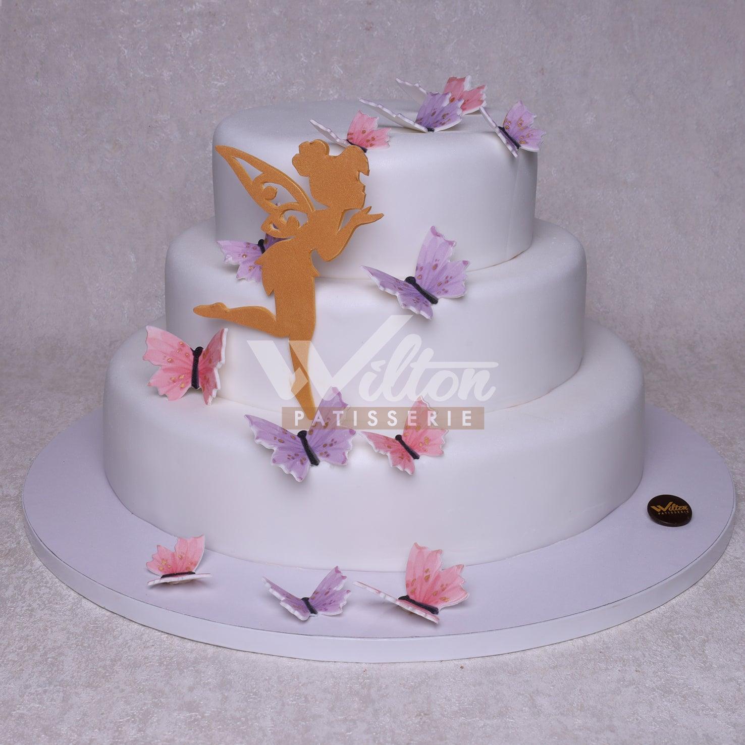 V.5.b BUTTERFLIES - Christening Cake - WILTON PATISSERIE
