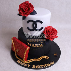 W1.a CHANEL - Women Birthday Cakes - WILTON PATISSERIE