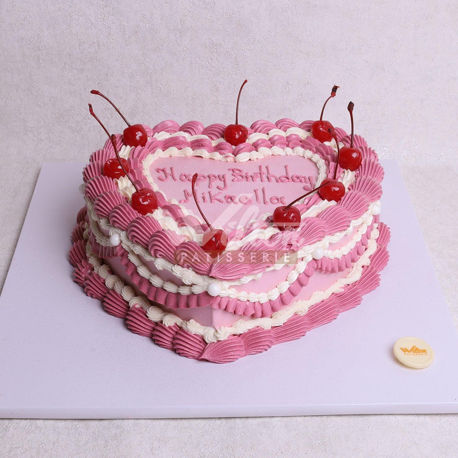 W17.d HEART - Women Birthday Cakes - WILTON PATISSERIE
