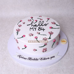 W6.69 FLOWERS - Women Birthday Cakes