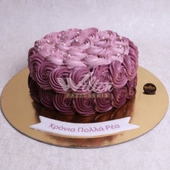 W9.c ROSETTE - Women Birthday Cakes - WILTON PATISSERIE