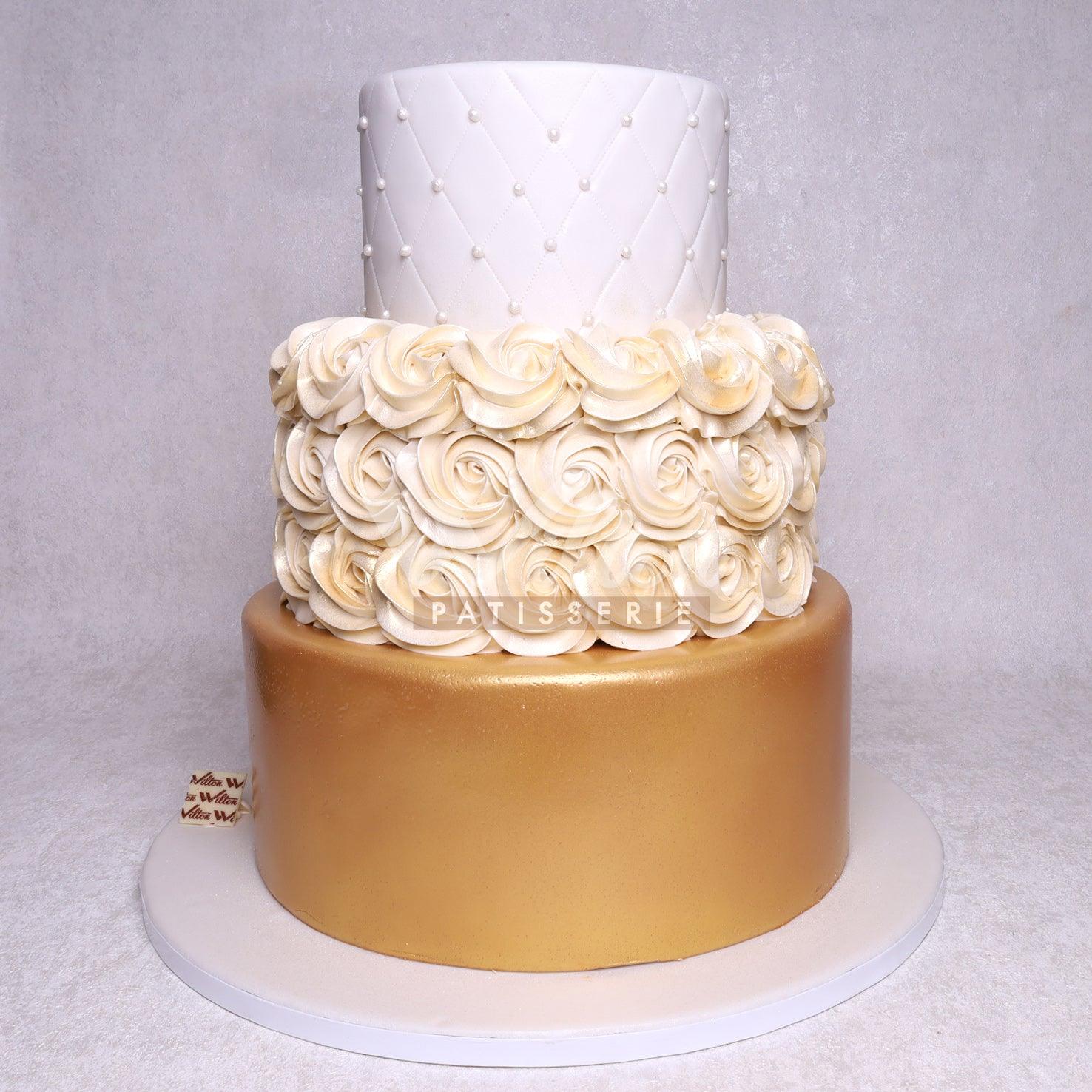 WE1.c ROSETTE - Wedding Cakes - WILTON PATISSERIE