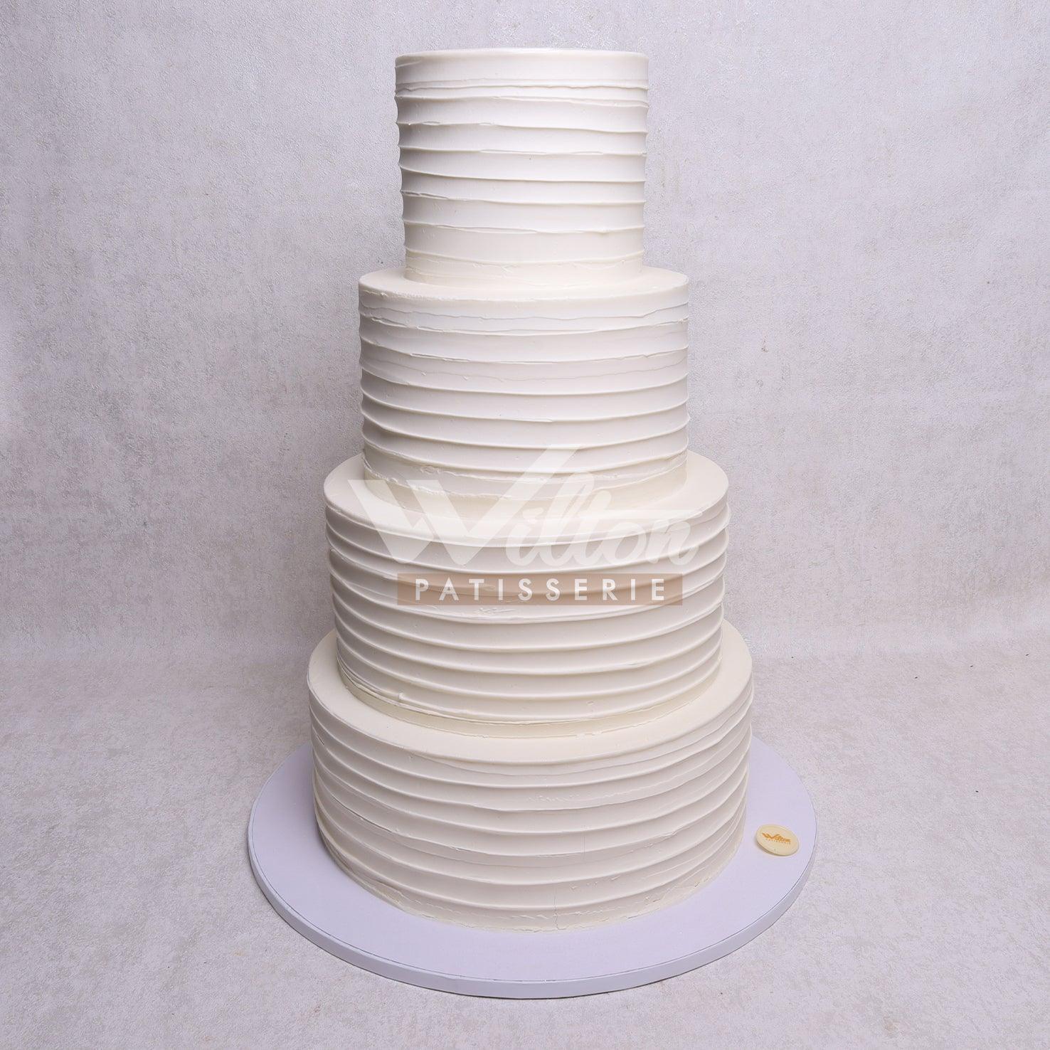 WE10.d WHITE SIMPLE - Wedding Cakes - WILTON PATISSERIE